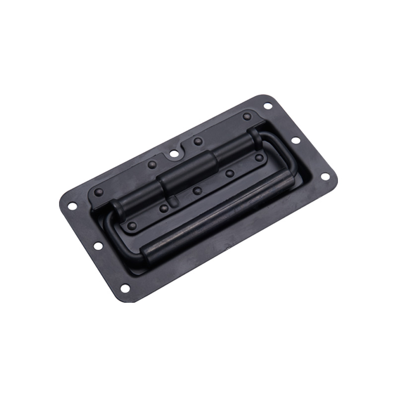 LS504-3 ブラックカーボンスチールベースドアハンドル